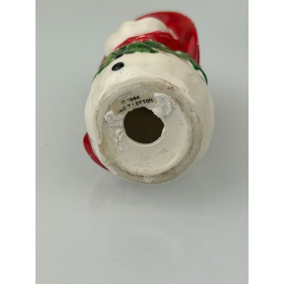 Lefton Vintage Snowman Salt & Pepper Shakers Christmas Holiday Decor Korea READ - Picture 7 of 16